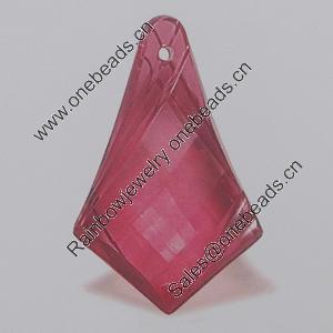 Transparent Acrylic Pendant. Fashion Jewelry Findings. 38x25mm Sold by Bag
