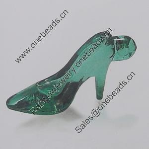Transparent Acrylic Pendant. Fashion Jewelry Findings. High-heeled shoes 20x38mm Sold by Bag