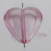 Transparent Acrylic Beads. Fashion Jewelry Findings. Heart 30x32mm Sold by Bag
