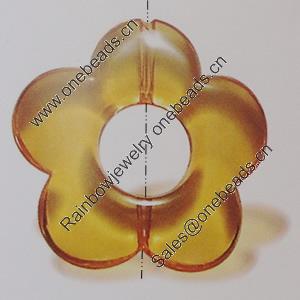 Transparent Acrylic Beads. Fashion Jewelry Findings. Flower 30mm Sold by Bag