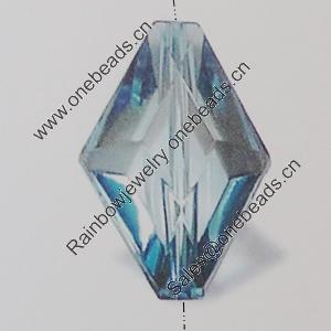 Transparent Acrylic Beads. Fashion Jewelry Findings. Diamond 28x19mm Sold by Bag