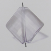 Transparent Acrylic Beads. Fashion Jewelry Findings. Diamond 26x28mm Sold by Bag