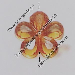 Transparent Acrylic Beads. Fashion Jewelry Findings. Flower 14x14mm Sold by Bag