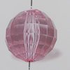 Transparent Acrylic Beads. Fashion Jewelry Findings. 24mm Sold by Bag