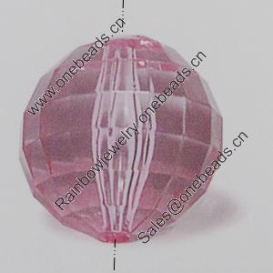 Transparent Acrylic Beads. Fashion Jewelry Findings. 24mm Sold by Bag