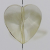 Transparent Acrylic Beads. Fashion Jewelry Findings. Heart 20x20mm Sold by Bag