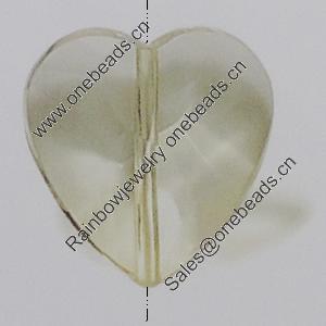 Transparent Acrylic Beads. Fashion Jewelry Findings. Heart 20x20mm Sold by Bag