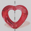 Transparent Acrylic Beads. Fashion Jewelry Findings. Heart 30x32mm Sold by Bag