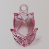 Transparent Acrylic Pendant. Fashion Jewelry Findings. Flower 26x17mm Sold by Bag