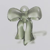 Transparent Acrylic Pendant. Fashion Jewelry Findings. Bowknot 30x26mm Sold by Bag