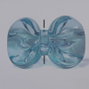 Transparent Acrylic Beads. Fashion Jewelry Findings. Bowknot 30x47mm Sold by Bag