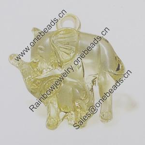 Transparent Acrylic Pendant. Fashion Jewelry Findings. Animal 36x34mm Sold by Bag