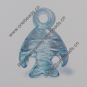 Transparent Acrylic Pendant. Fashion Jewelry Findings. Animal 17x12mm Sold by Bag