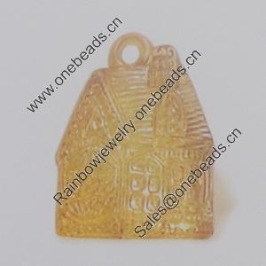 Transparent Acrylic Pendant. Fashion Jewelry Findings. 26x22mm Sold by Bag