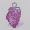 Transparent Acrylic Pendant. Fashion Jewelry Findings. Grape 26x16mm Sold by Bag
