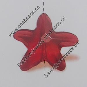 Transparent Acrylic Beads. Fashion Jewelry Findings. Star 20mm Sold by Bag