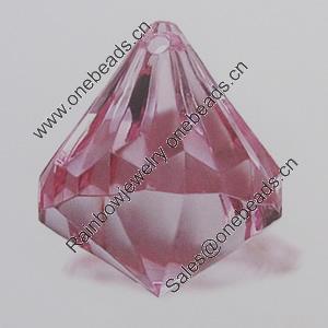 Transparent Acrylic Pendant. Fashion Jewelry Findings. 30x30mm Sold by Bag