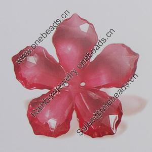 Transparent Acrylic Beads. Fashion Jewelry Findings. Flower 40mm Sold by Bag