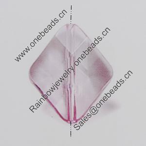 Transparent Acrylic Beads. Fashion Jewelry Findings. Diamond 28x40mm Sold by Bag