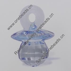 Transparent Acrylic Pendant. Fashion Jewelry Findings. 18x16mm Sold by Bag