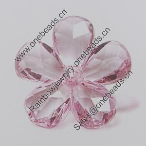 Transparent Acrylic Beads. Fashion Jewelry Findings. Flower 28x26mm Sold by Bag