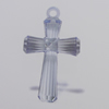 Transparent Acrylic Pendant. Fashion Jewelry Findings. Cross 25x40mm Sold by Bag