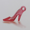 Transparent Acrylic Pendant. Fashion Jewelry Findings. High-heeled shoes 20x10mm Sold by Bag