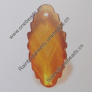 Transparent Acrylic Pendant. Fashion Jewelry Findings. 27x13mm Sold by Bag