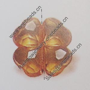 Transparent Acrylic Beads. Fashion Jewelry Findings. Flower 11mm Sold by Bag