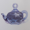 Transparent Acrylic Pendant. Fashion Jewelry Findings. Teapot 34x25mm Sold by Bag