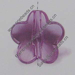Transparent Acrylic Beads. Fashion Jewelry Findings. Flower 13x13mm Sold by Bag