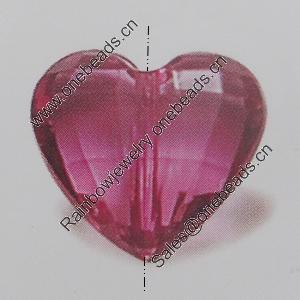 Transparent Acrylic Beads. Fashion Jewelry Findings. Heart 18x16mm Sold by Bag