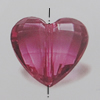 Transparent Acrylic Beads. Fashion Jewelry Findings. Heart 18x16mm Sold by Bag