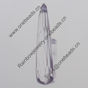 Transparent Acrylic Pendant. Fashion Jewelry Findings. 8x35mm Sold by Bag