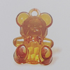 Transparent Acrylic Pendant. Fashion Jewelry Findings. Animal 14x30mm Sold by Bag