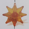 Transparent Acrylic Beads. Fashion Jewelry Findings. Flower 30x28mm Sold by Bag