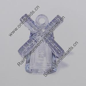 Transparent Acrylic Pendant. Fashion Jewelry Findings. 18x10mm Sold by Bag