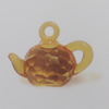 Transparent Acrylic Pendant. Fashion Jewelry Findings. Teapot 20x15mm Sold by Bag