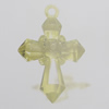 Transparent Acrylic Pendant. Fashion Jewelry Findings. Cross 32x45mm Sold by Bag