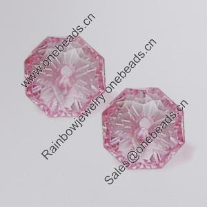 Transparent Acrylic Beads. Fashion Jewelry Findings. 14x14mm Sold by Bag