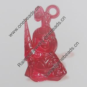Transparent Acrylic Pendant. Fashion Jewelry Findings. Animal 20x35mm Sold by Bag