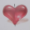 Transparent Acrylic Beads. Fashion Jewelry Findings. Heart 23x18mm Sold by Bag