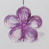 Transparent Acrylic Beads. Fashion Jewelry Findings. Flower 23x23mm Sold by Bag