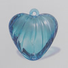 Transparent Acrylic Pendant. Fashion Jewelry Findings. Heart 30mm Slod by Bag