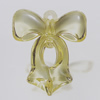 Transparent Acrylic Pendant. Fashion Jewelry Findings. Bowknot 45x37mm Slod by Bag