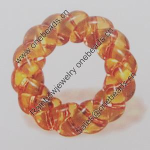 Transparent Acrylic Donut. Fashion Jewelry Findings. 25mm Sold by Bag