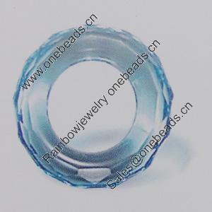 Transparent Acrylic Donut. Fashion Jewelry Findings. 20mm Sold by Bag