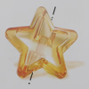 Transparent Acrylic Beads. Fashion Jewelry Findings. Star 31mm Sold by Bag