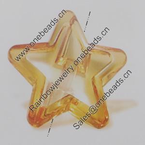 Transparent Acrylic Beads. Fashion Jewelry Findings. Star 31mm Sold by Bag