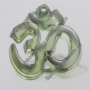 Transparent Acrylic Pendant. Fashion Jewelry Findings. 35x38mm Slod by Bag